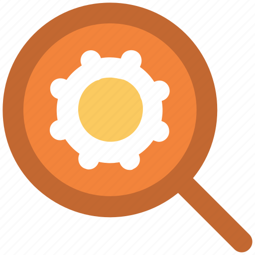 Cogwheel, gear, magnifier, magnifier setting, magnifying glass, zoom icon - Download on Iconfinder
