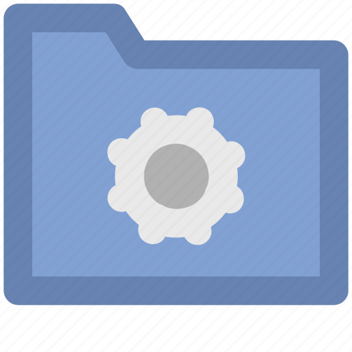 Cog, cogwheel, folder, folder cog, folder settings, gear file icon - Download on Iconfinder