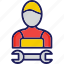 engineer, labor, worker icon, industry, construction 