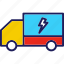 delivery, van, vehicle icon, ecology, transport 