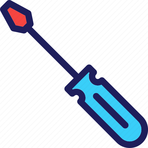 Screwdriver, repairing, repair tools, construction, hardware tool icon - Download on Iconfinder