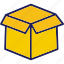 box, open icon, parcel icon, package, cardboard box 