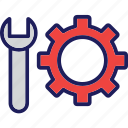 cogwheel, setting, tool, construction, gear