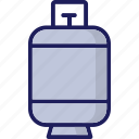 bottle, cylinder, gas tank, regulator icon, gas icon
