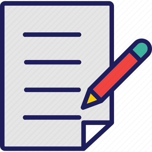 Paper, pencil, writing icon, documents, text icon - Download on Iconfinder