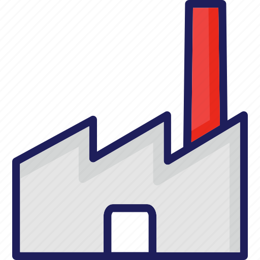 Factory, works icon, industrial, building icon - Download on Iconfinder