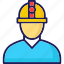 construction, engineer, labor, worker icon, person 