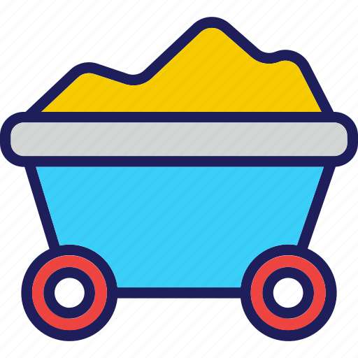 Wagon icon, mine, cart coal, energy, cart icon - Download on Iconfinder