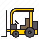 forklift, construction, industry, factory, tool