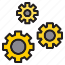 gears, construction, industry, factory, tool