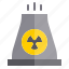 nuclear, plant, construction, industry, factory, tool 