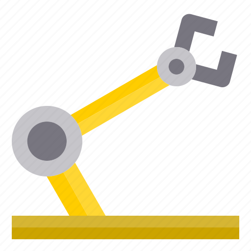 Robotic, arm, construction, industry, factory, tool icon - Download on Iconfinder