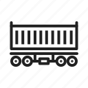 cargo, container, goods, railway, transportation, wagon