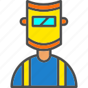avatar, job, man, profession, user, welder, work