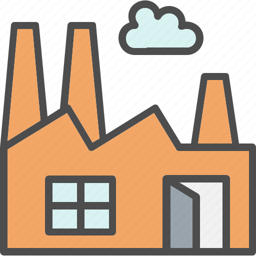 Factory, industrial, industry, pollution, smoke icon - Download on Iconfinder