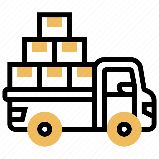 Deliver, logistics, shipment, transport, truck icon - Download on Iconfinder