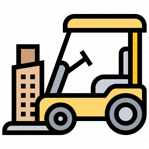 Cargo, deliver, distribution, forklift, warehouse icon - Download on Iconfinder