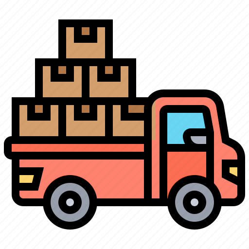 Deliver, logistics, shipment, transport, truck icon - Download on Iconfinder