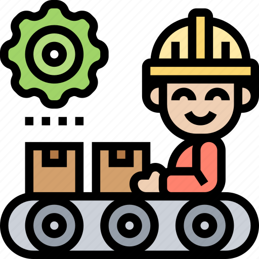 Line, process, factory, convey, production icon - Download on Iconfinder