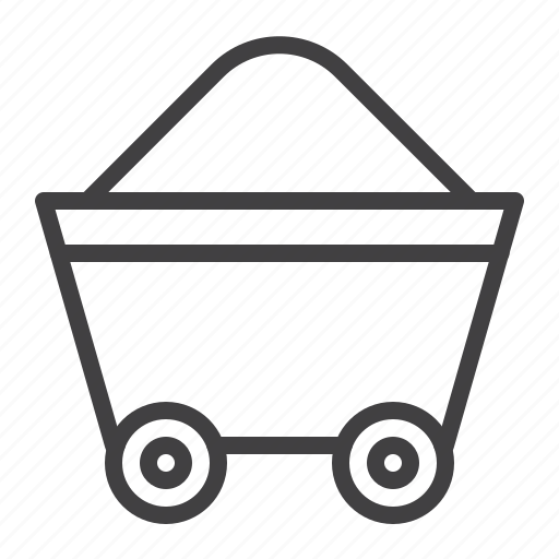 Mine, trolley, barrow, cart icon - Download on Iconfinder