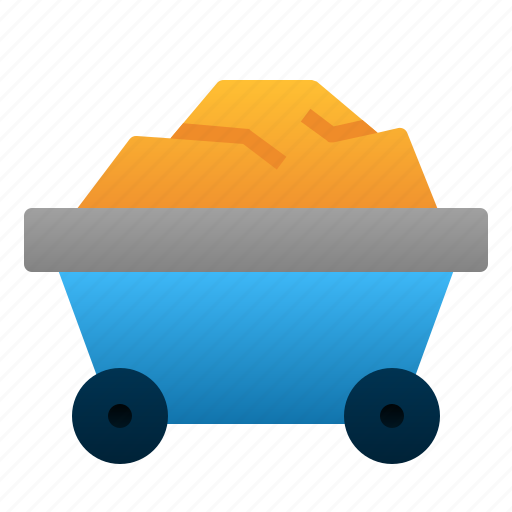 Cart, wagon, manufacture, industry, material, mining icon - Download on Iconfinder