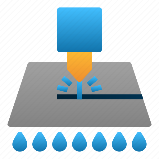 Process, engineering, jet, manufacture, water, industry, construction icon - Download on Iconfinder