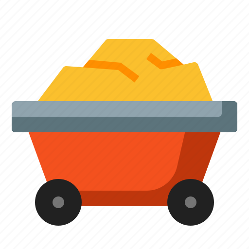 Wagon, material, mining, industry, cart, manufacture icon - Download on Iconfinder