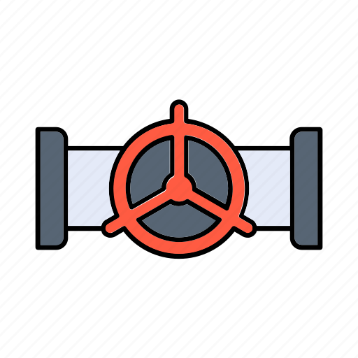 Industry, valve, pipeline, gas, petrol, oil icon - Download on Iconfinder