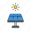 industry, solar panel, energy, battery, power, charge 