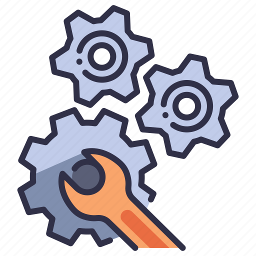 Gear, industry, machine, mechanic, repair, wheel, wrench icon - Download on Iconfinder