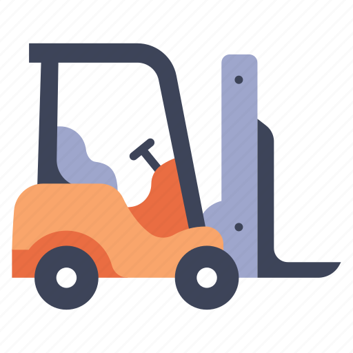 Forklift, industrial, industry, transportation, truck, vehicle, warehouse icon - Download on Iconfinder