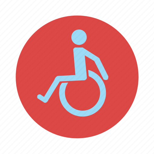 Differently abled, disabled, physically challenged, wheelchair icon - Download on Iconfinder