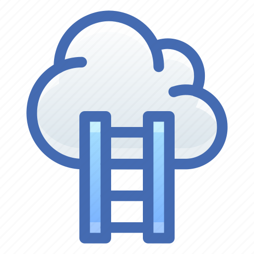 Career, ladder, cloud icon - Download on Iconfinder