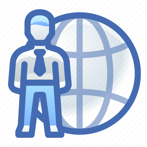 Global, business, career, man icon - Download on Iconfinder