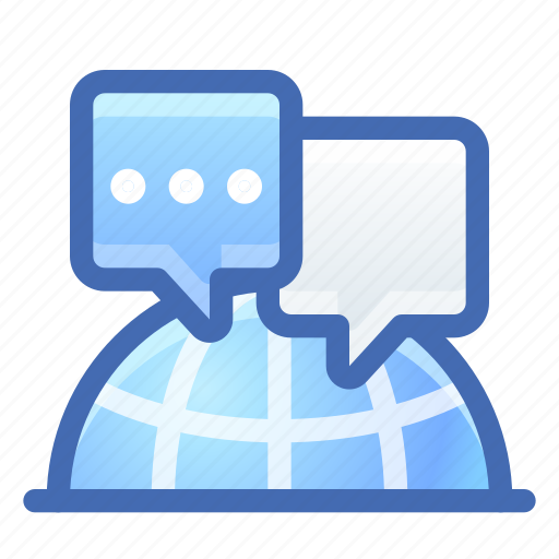 Global, chat, messages icon - Download on Iconfinder