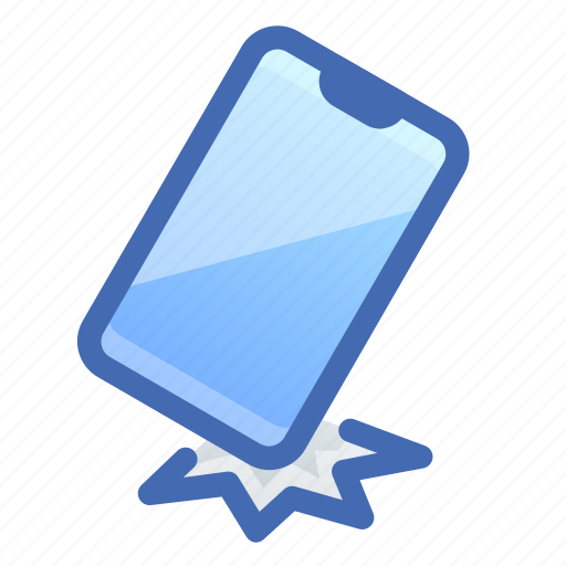 Smartphone, mobile, hit, fall icon - Download on Iconfinder
