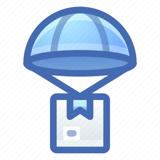 Product, box, delivery, parachute icon - Download on Iconfinder