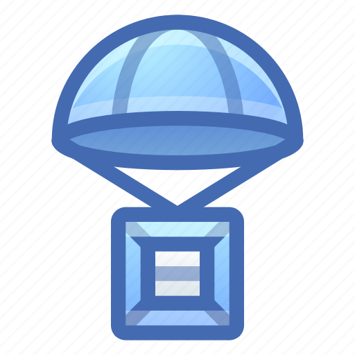 Product, crate, delivery, parachute icon - Download on Iconfinder