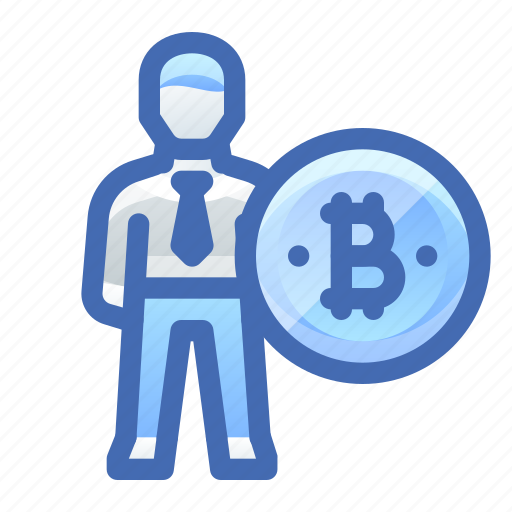 Bitcoin, crypto, account, man icon - Download on Iconfinder