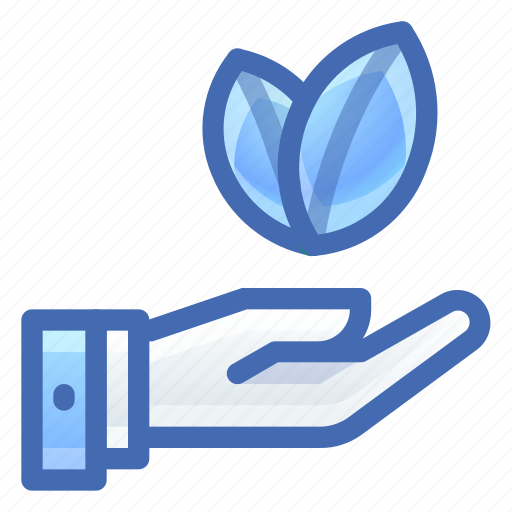 Hand, eco, leaves, green icon - Download on Iconfinder