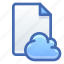 cloud, data, file 