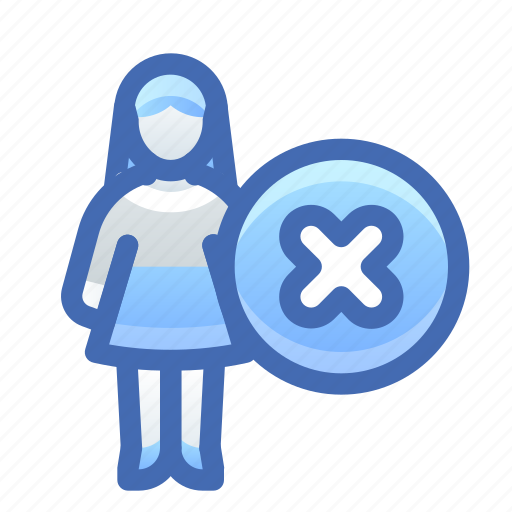 Remove, fire, personnel, employee, woman icon - Download on Iconfinder