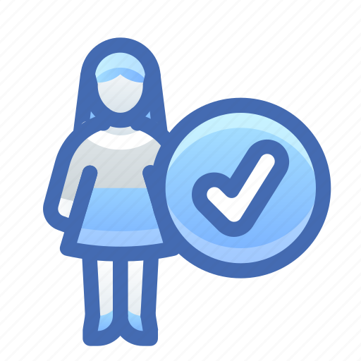 Hire, approve, employee, personnel, woman icon - Download on Iconfinder