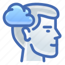 cloud, mind, thought, person