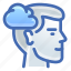 cloud, mind, thought, person 