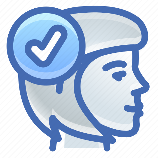 Approve, check, person, user, woman icon - Download on Iconfinder