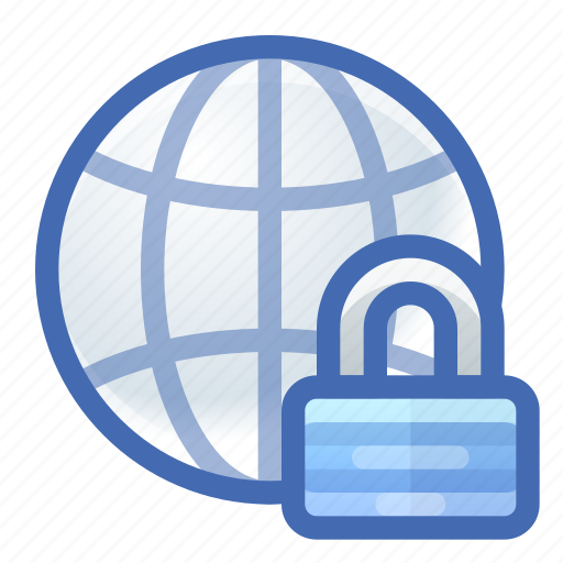 Global, network, password, lock, secure icon - Download on Iconfinder