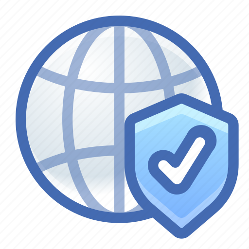Global, network, protection, shield icon - Download on Iconfinder