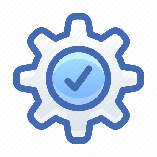Gear, check, settings, process icon - Download on Iconfinder