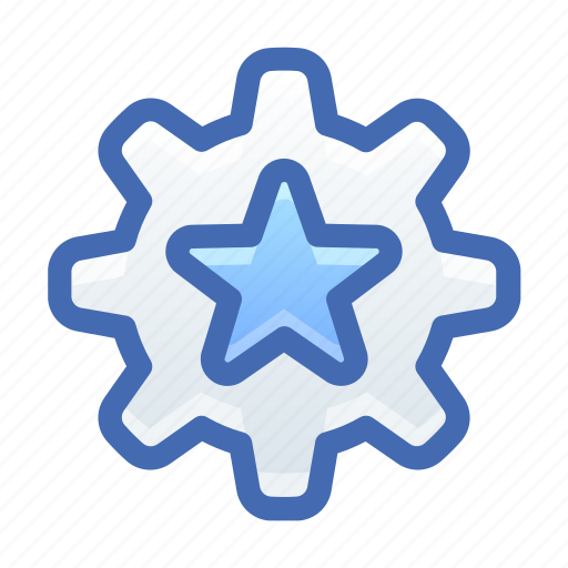 Star, top, gear, work, process icon - Download on Iconfinder